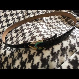Stanley Blacker Snakeskin belt